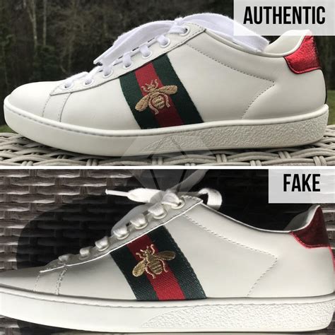 fake vs real gucci sneakers|gucci ace sneakers snakes.